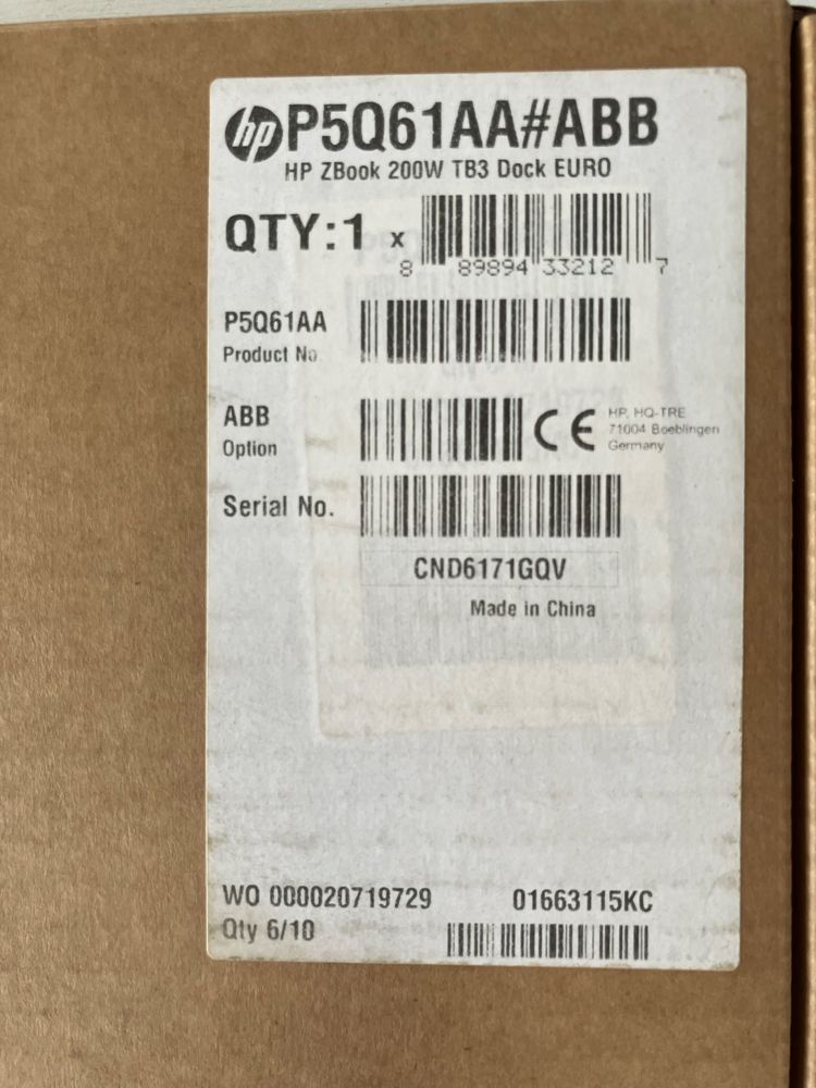 Stacja dokujaca HP ZBook 200W TB3 Dock