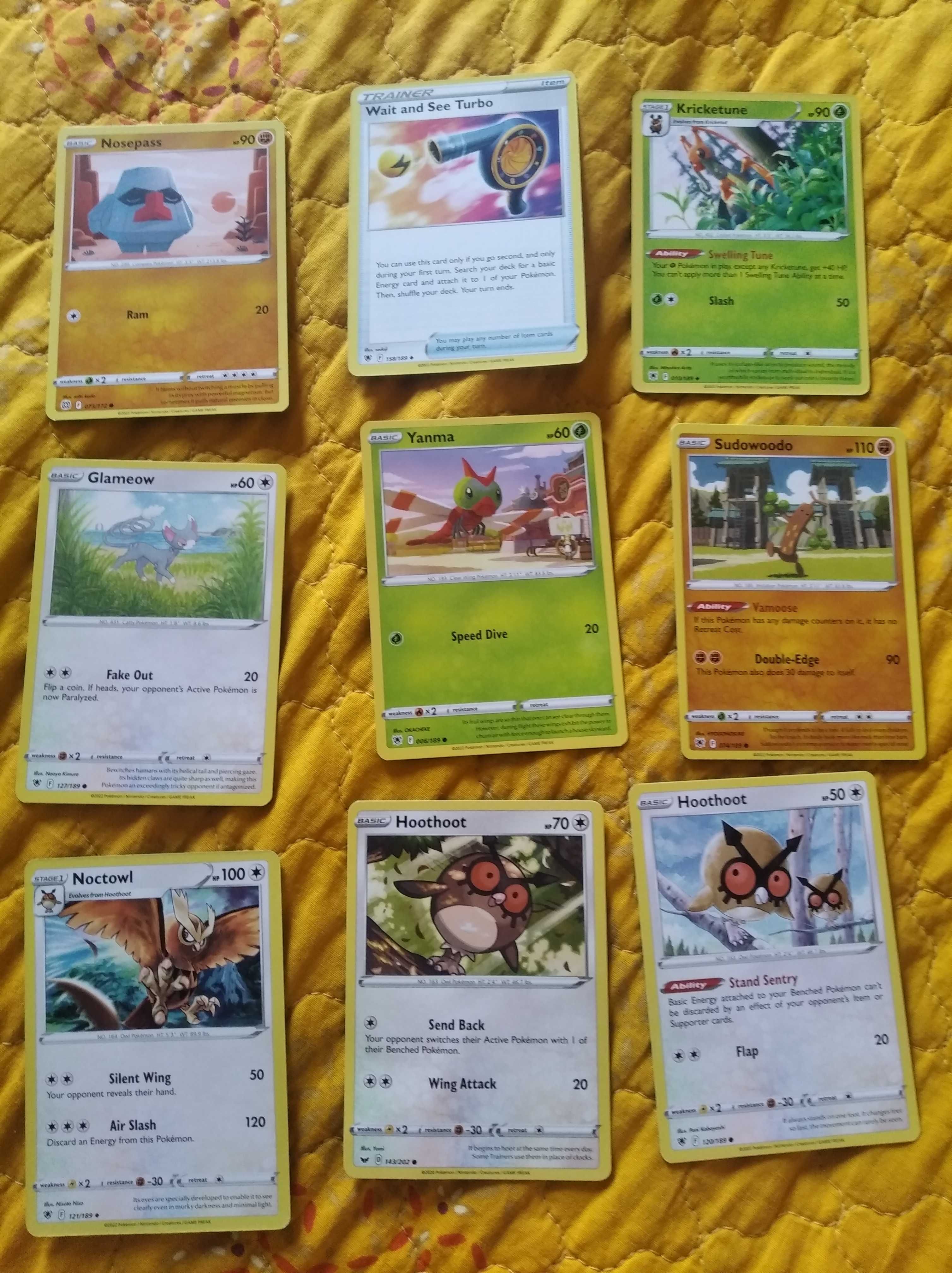 Cartas Pokemon variadas