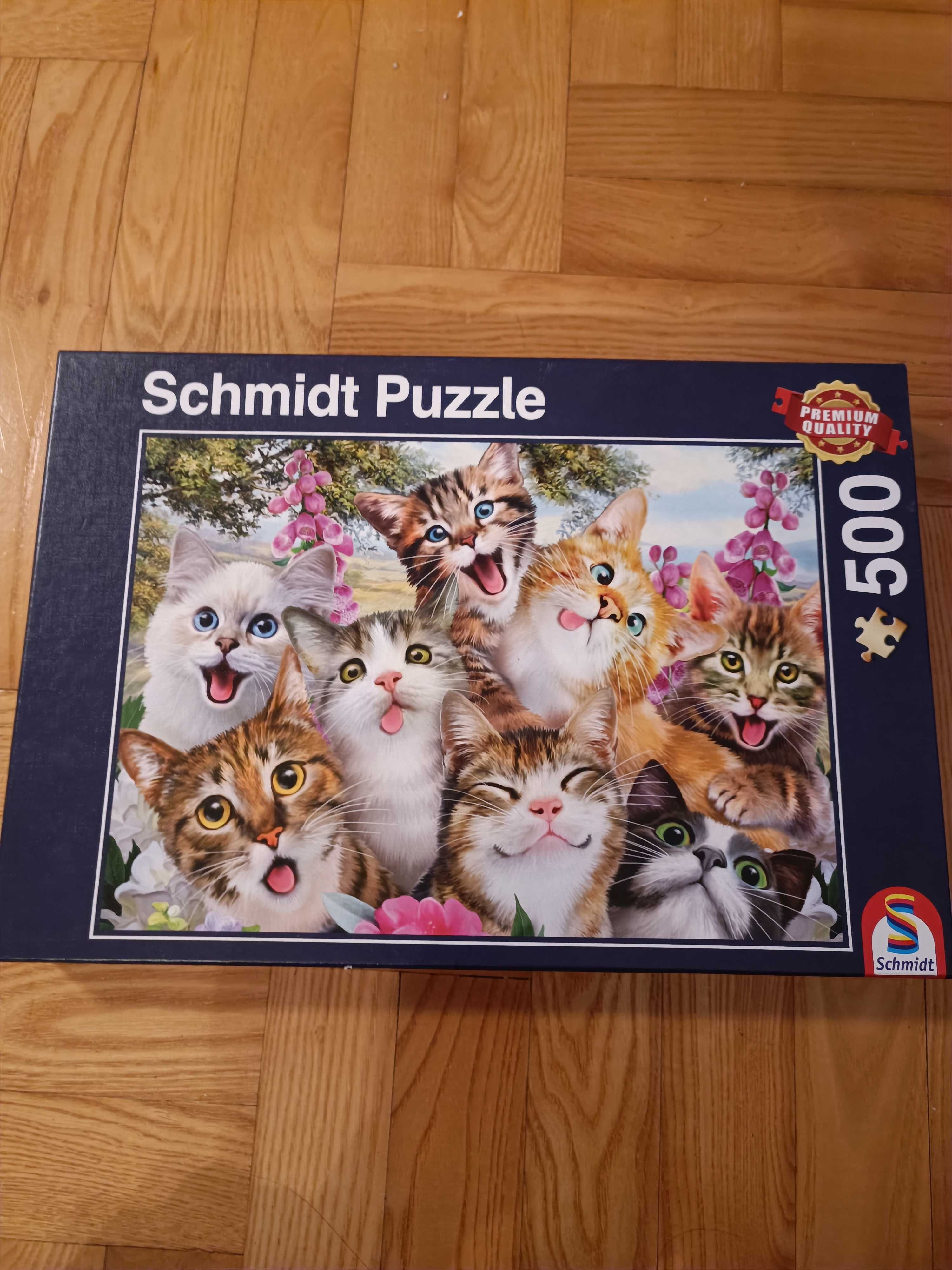 Puzzle koty Schmidt 500