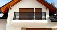 Nowoczesna balustrada balkonowa- Profil mieszany