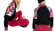 urocza kolorowa kurtka bomber DESIGUAL 36 38 S M jak nowa 450,- OKAZJA