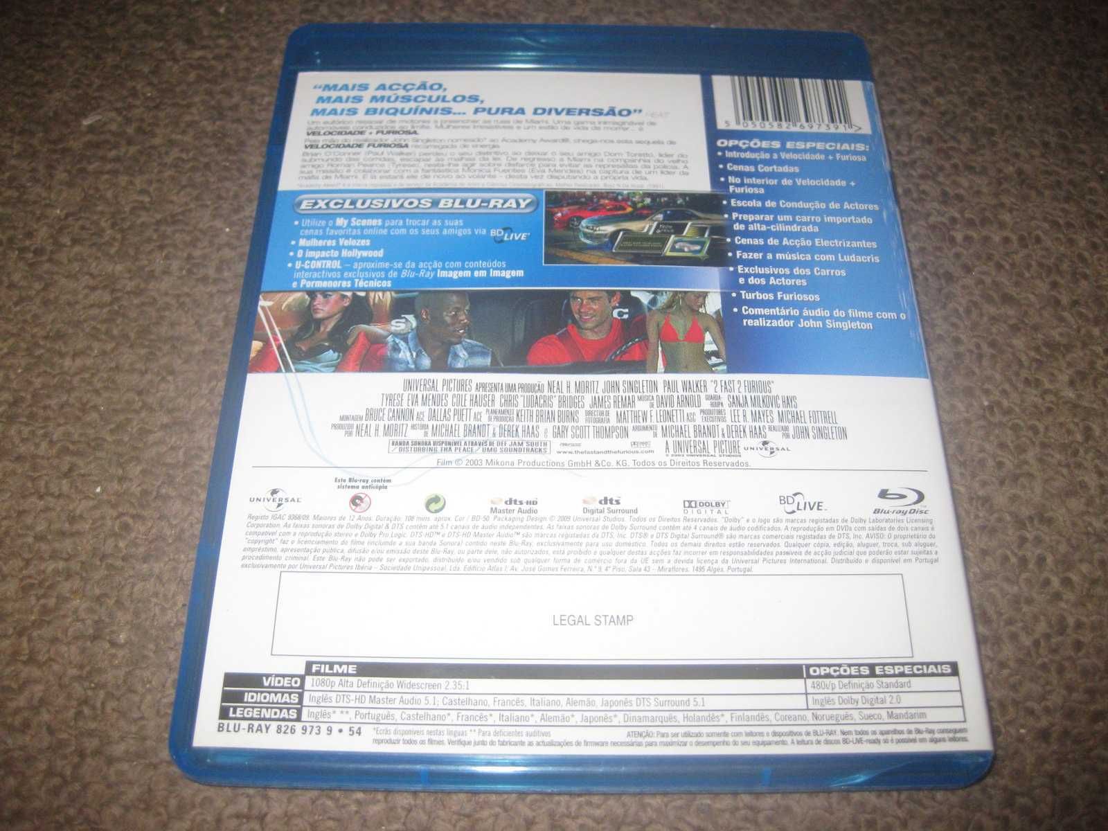 Blu-Ray "Velocidade + Furiosa" com Paul Walker