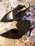 Sapatos salto agulha pretos em ótimo estado número 39