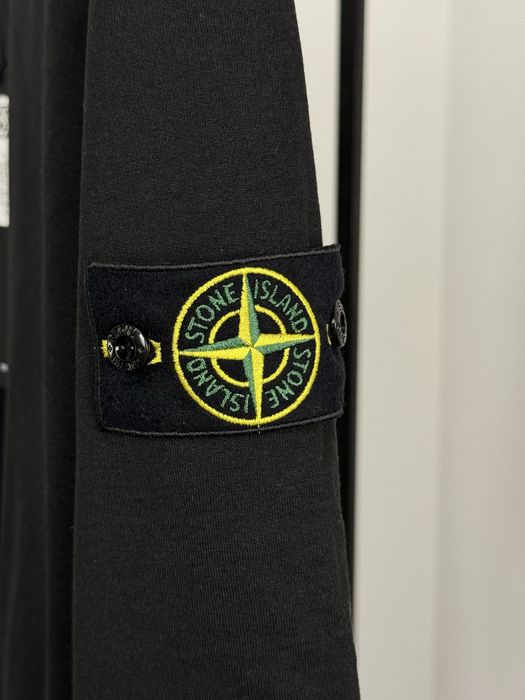 Світшот stone island чорна кофта стон айленд