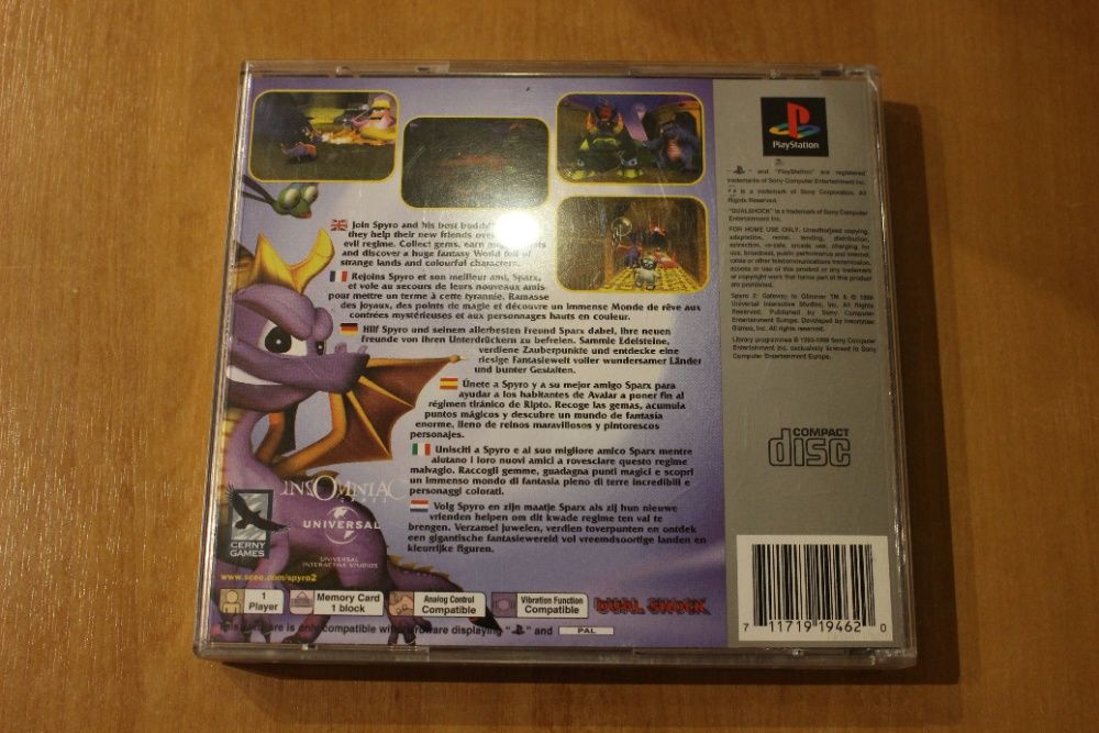 Gra Spyro The Dragon Unikat ps1,psx,ps one