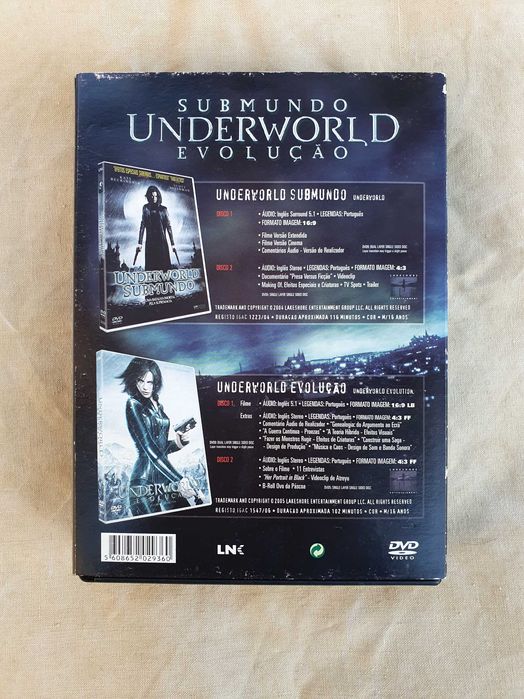 DVD duplo «Underworld» com