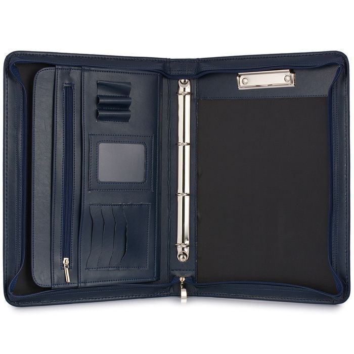 Biwuar neseser aktówka teczka organizer handlowca stylowa granatowa