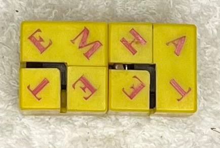 Головоломка СССР кубик с буквами и игра логика