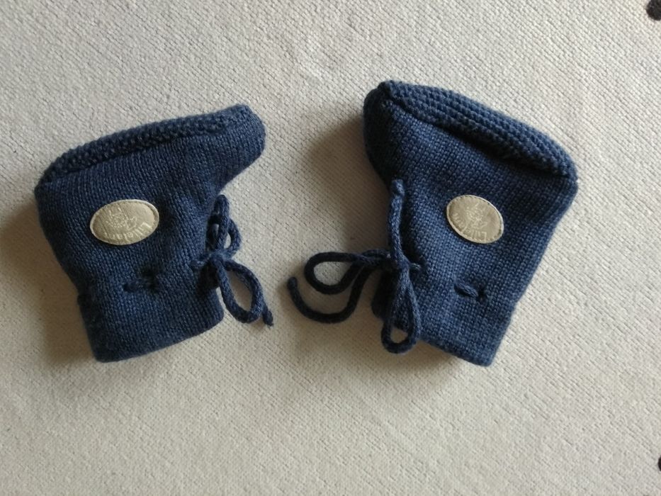 Butki niechodki 100% Merino wool 52-54 cm 0-3 miesięcy Lillelam