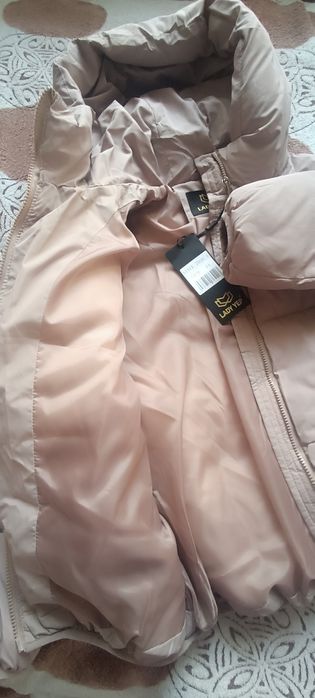 Куртка осінь беж оверсайз М-Л