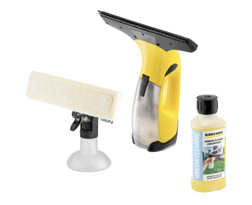 Пилосос для вікон/Мийка для вікон/Karcher WV2+рідина для вікон 0.5l