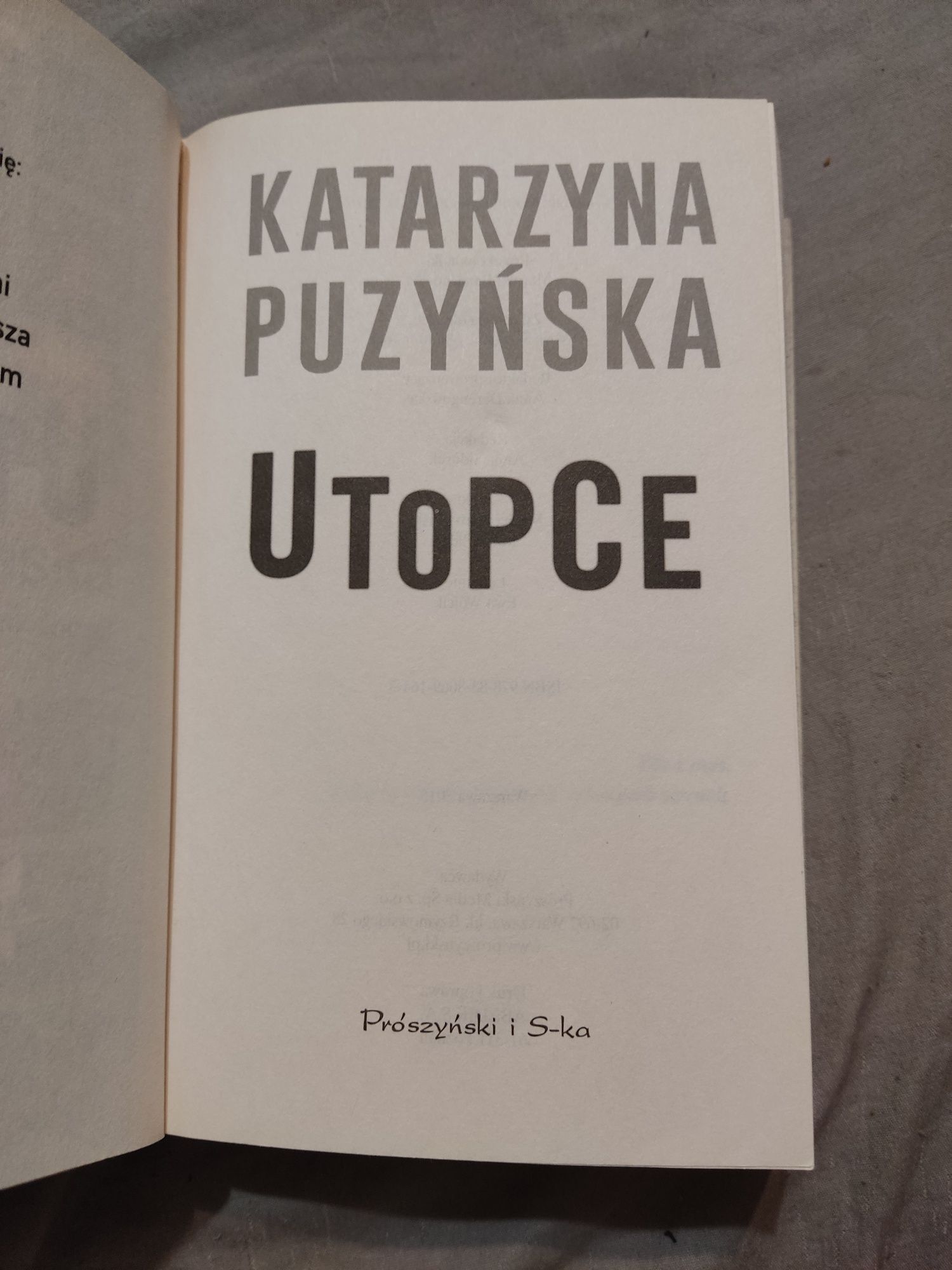 Utupce - Katarzyna Puzyńska