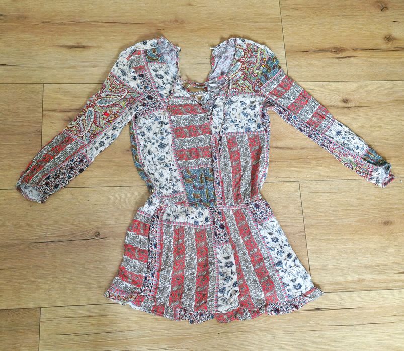 Kolorowy kombinezon American Eagle Outfitters, boho styl, rozmiar XS