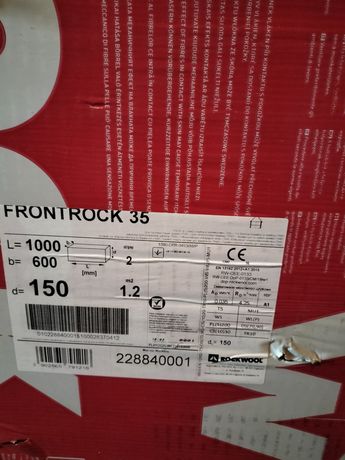 Wełna elewacyjna fasadowa Rockwool Frontrock 35 15cm