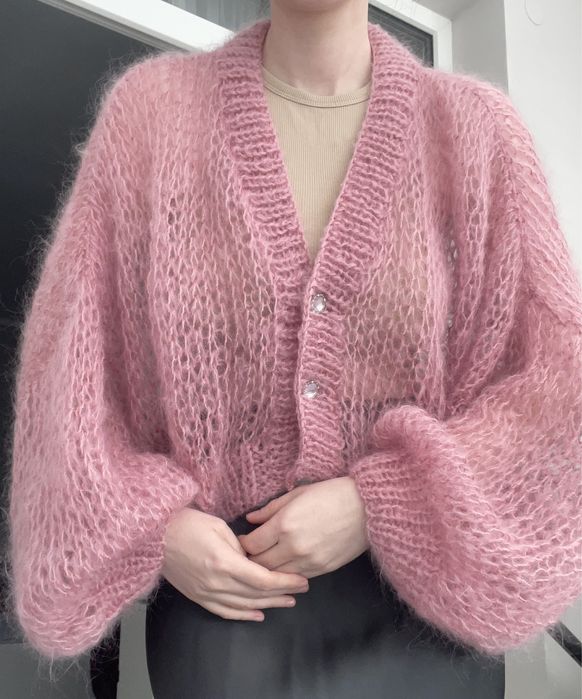 Светр павутинка, кардиган