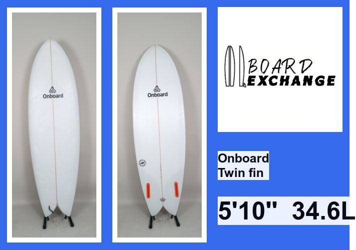Prancha de Surf - Onboard Twin fin 5'10'' | 34.6 L