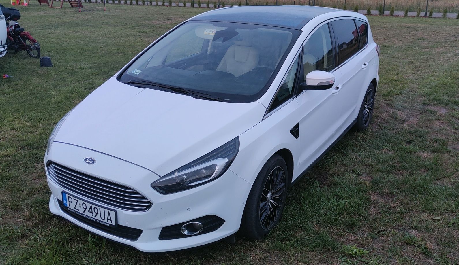 Ford S-Max Titanium 7 os, 180km Panorama,  Full opcja