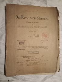 Die Rose von Stambuł operetek on 3 Akten