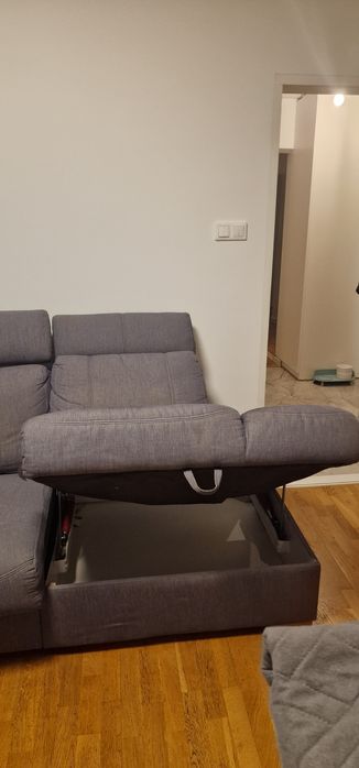 Sofa Bydgoskie Meble Sergio – funkcja spania, włoski stelaż