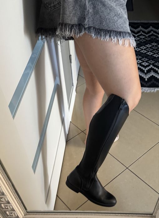 Kozaki jezdzieckie roz 40  buty do jazdy konnej skora naturalna