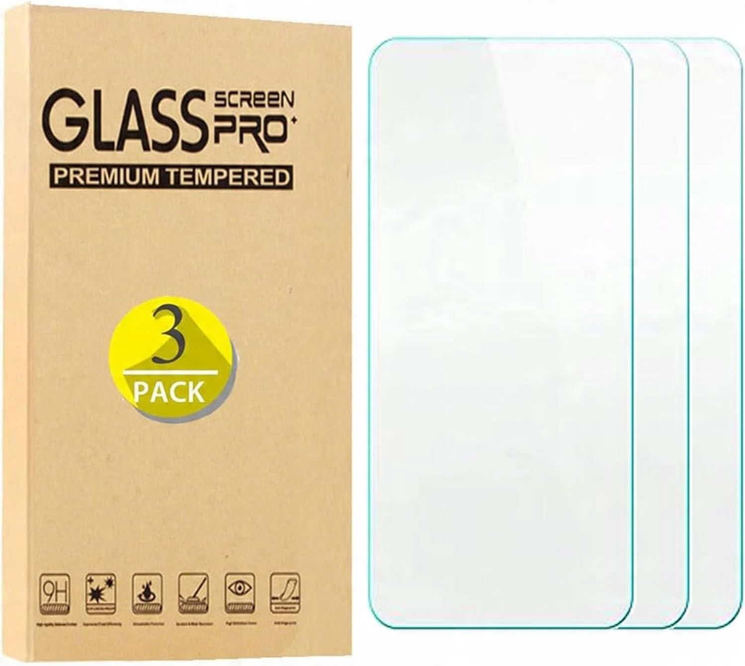Szkło Hartowane do Motorola Moto E13, 9H (3-Pack) Odporność