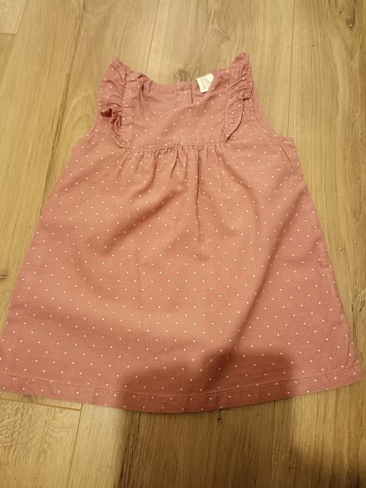 Sukienka sztruksowa rozm.74 H&M