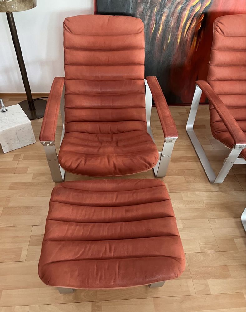 Ilmari Lappaleinen dla Asko. Para foteli Pulkka  mid century