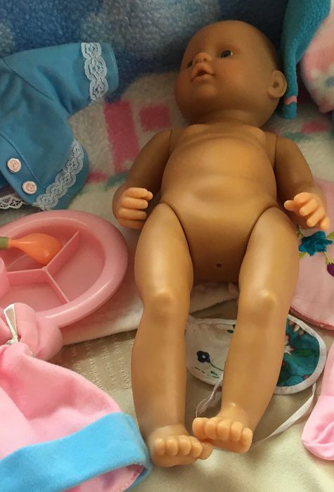 Lalka bobas New Born Baby Simba z wyprawką, kocyk, ubranka, akcesoria