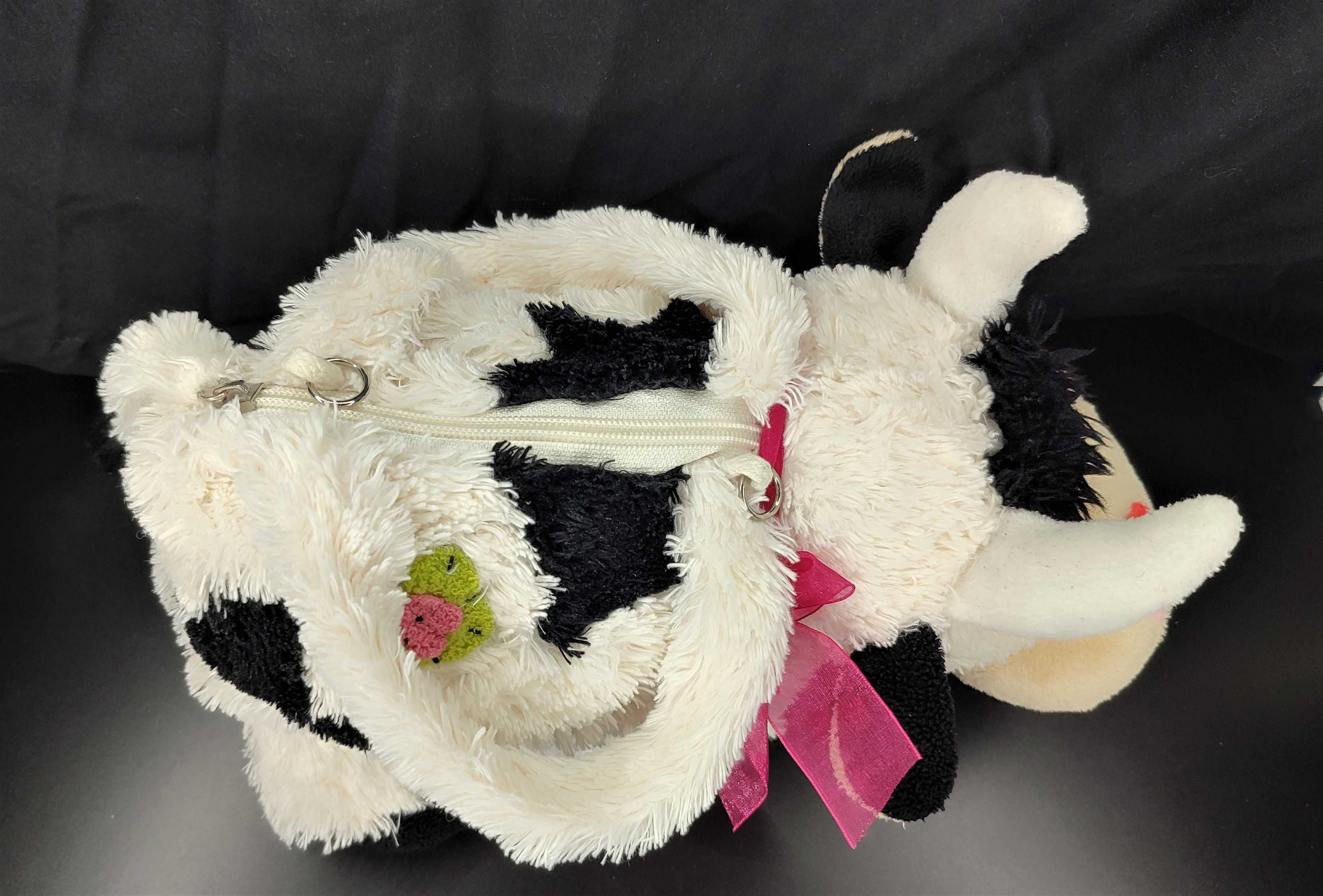 Іграшка-сумка плюшева Корова на блискавці. Англія