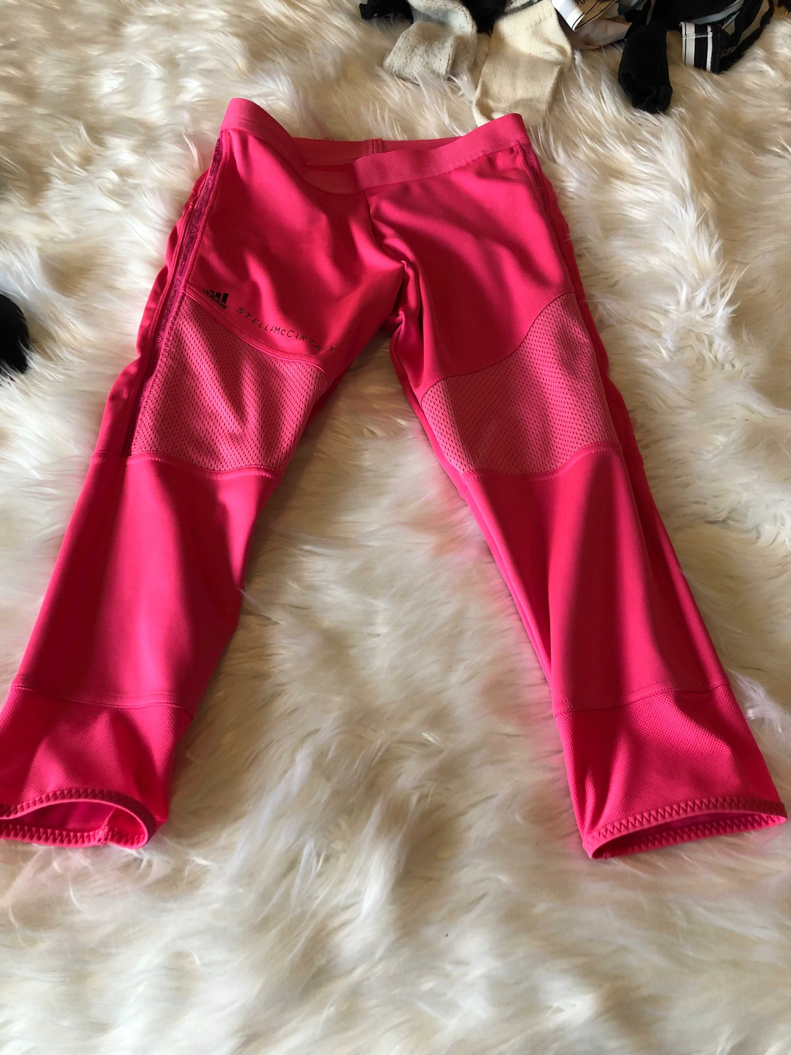 calcas de ginasio rosas adidas stella mcartney tamanho s