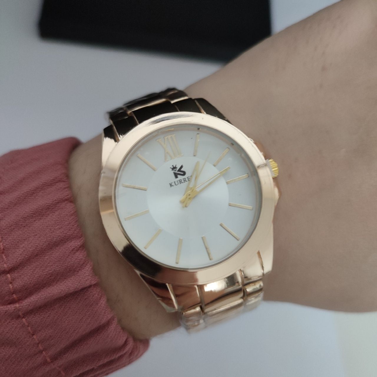 Zegarek złoty damski na bransolecie prosty klasyczny na Prezent