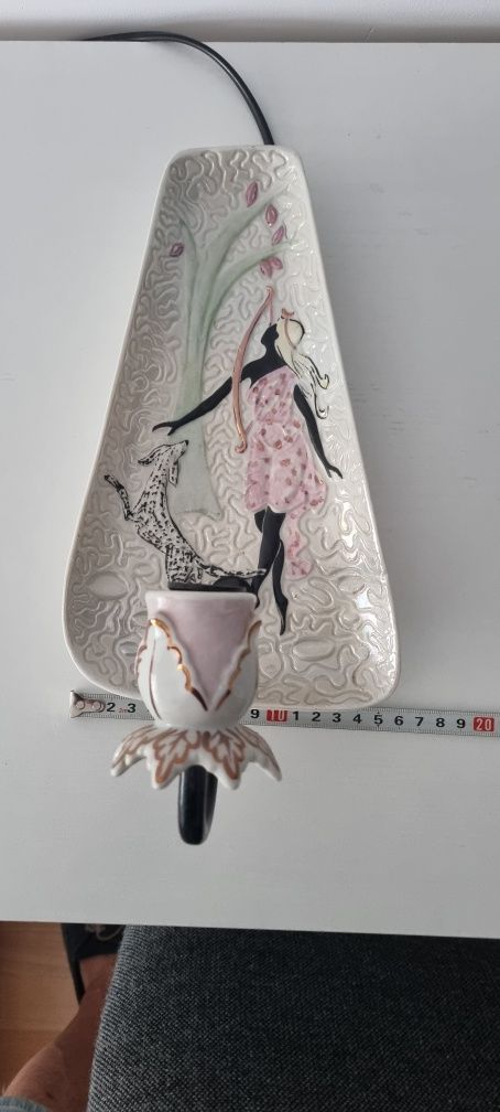 Kinkiet ceramiczny vinted lata 60- te
