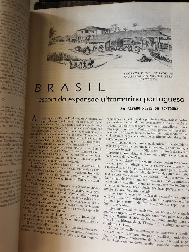 Colecionadores grande revista do presidente craveiro lopes ao Brasil