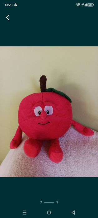 Maskotka pluszowa jabłko czerwone