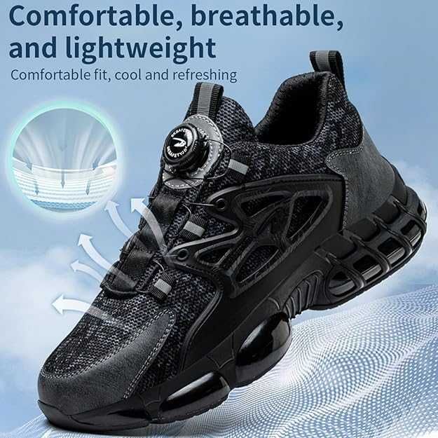 Wygodne buty robocze, sportowe buty robocze ze stalowymi noskami