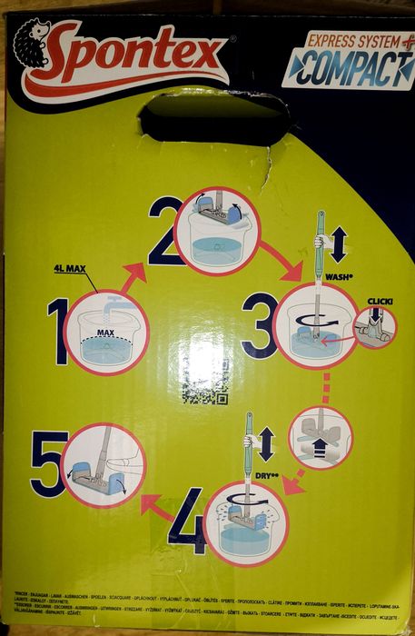 Mop obrotowy płaski Spontex Express System Compact