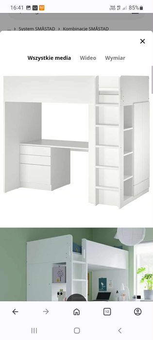 Łóżko  młodzieżowe