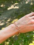 Срібний браслет Pandora ME із покриттям 14к рожевим золотом 589662C00