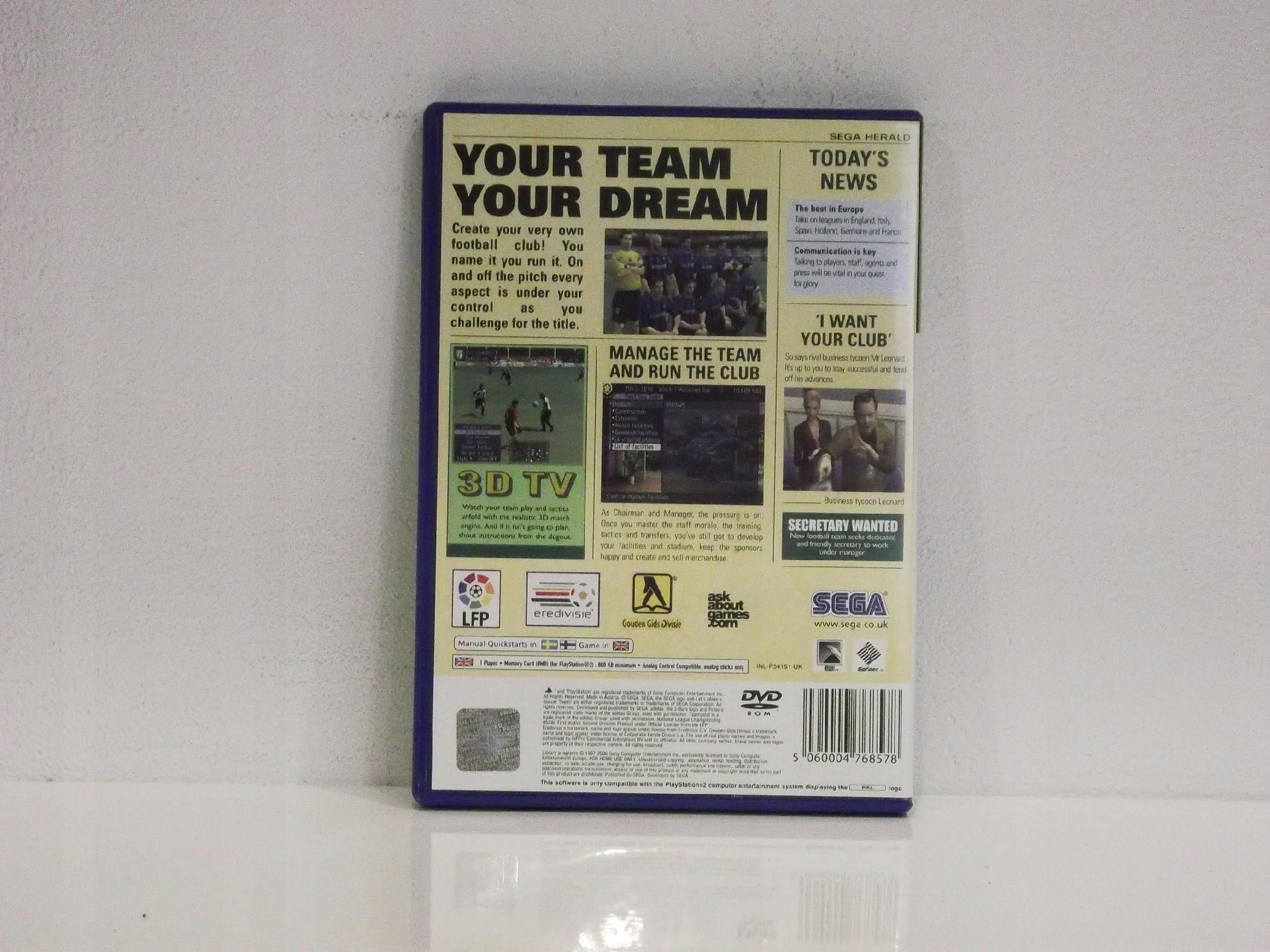 Gra Let's Make A Soccer Team! (Ps2)