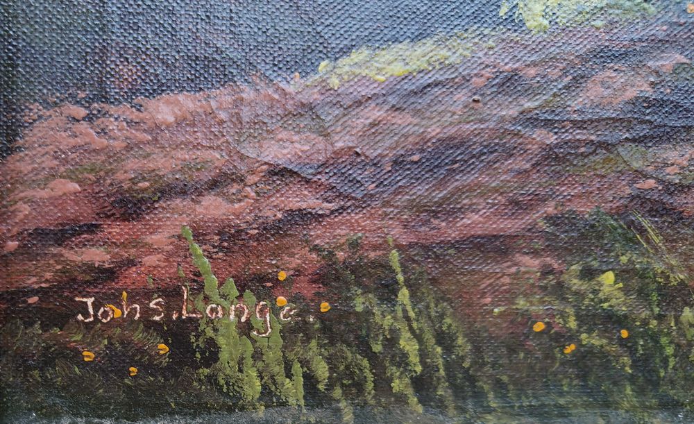 Droga nad zatoką, Johs. Lange, malarz duński 1. poł. XX w.