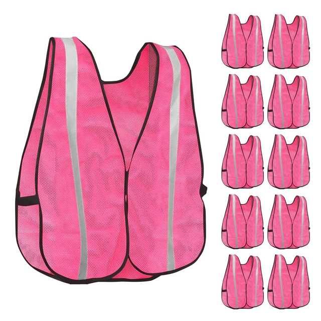 Светоотражающий жилет KAYGO безопасности, накидка  Розовая