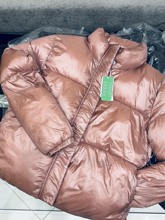 100% оригінал | GUESS Crop Puffer Jacket| жіноча куртка, L