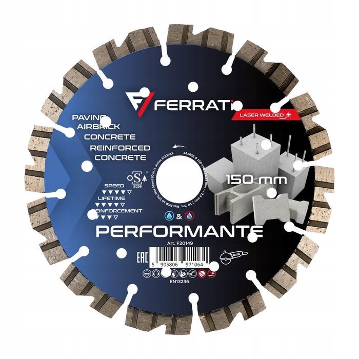 Tarcza Diamentowa 150Mm Ferrati Performante Beton Zbrojony,