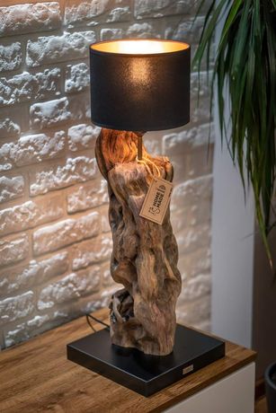 Lampy drewniane loft