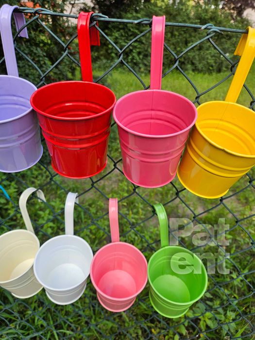 Doniczki kolorowe 10 sztuk na rośliny wiaty do ogrodu na balkon taras