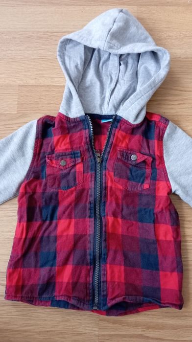 Koszula bluza krata czerwona święta 116 pepco