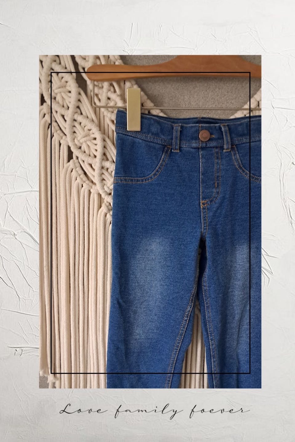 Tchibo dżinsowe legginsy R 110/116
