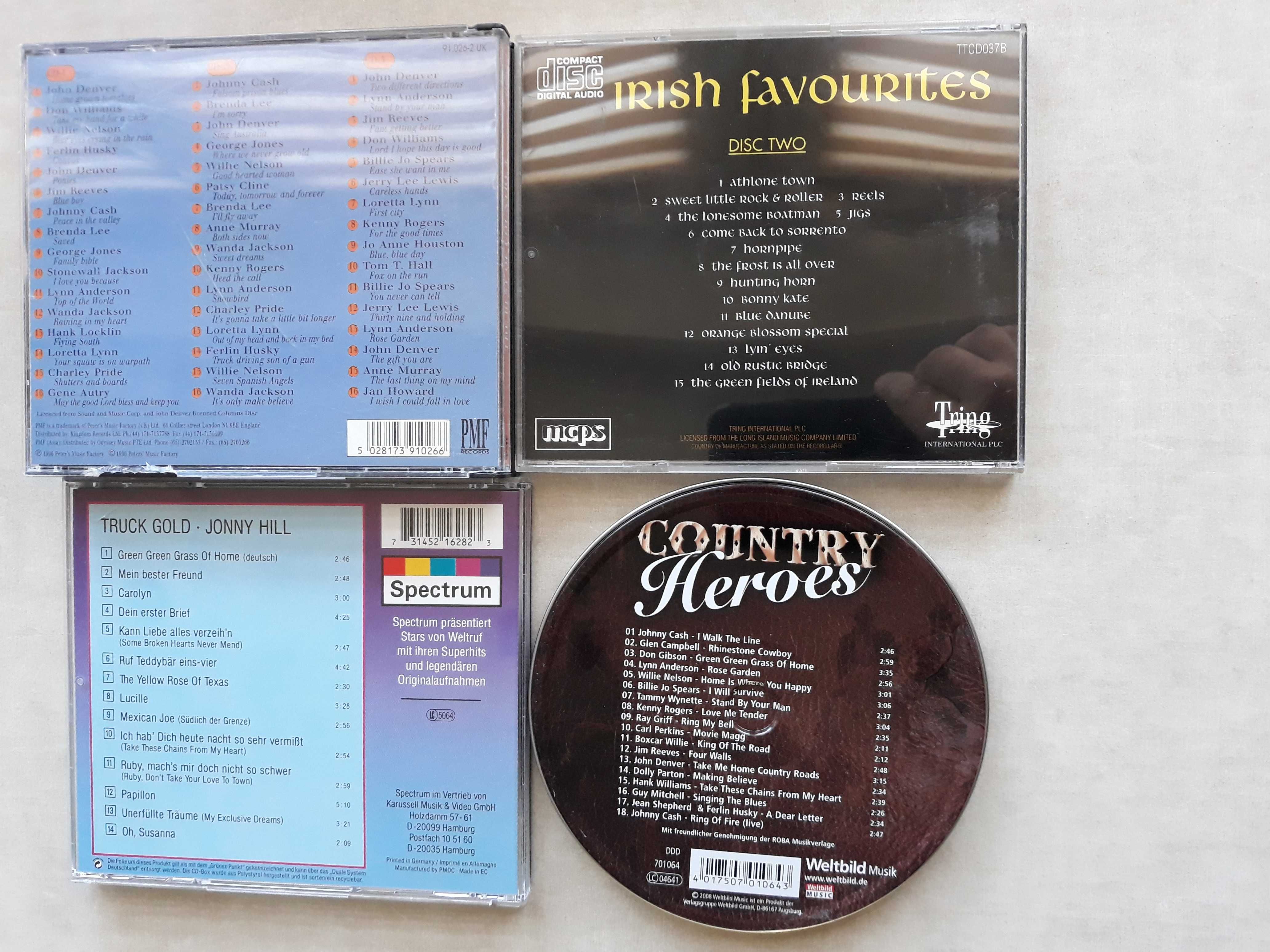 Zestaw płyt CD Country Irish Folk Johnny Cash Dolly Parton