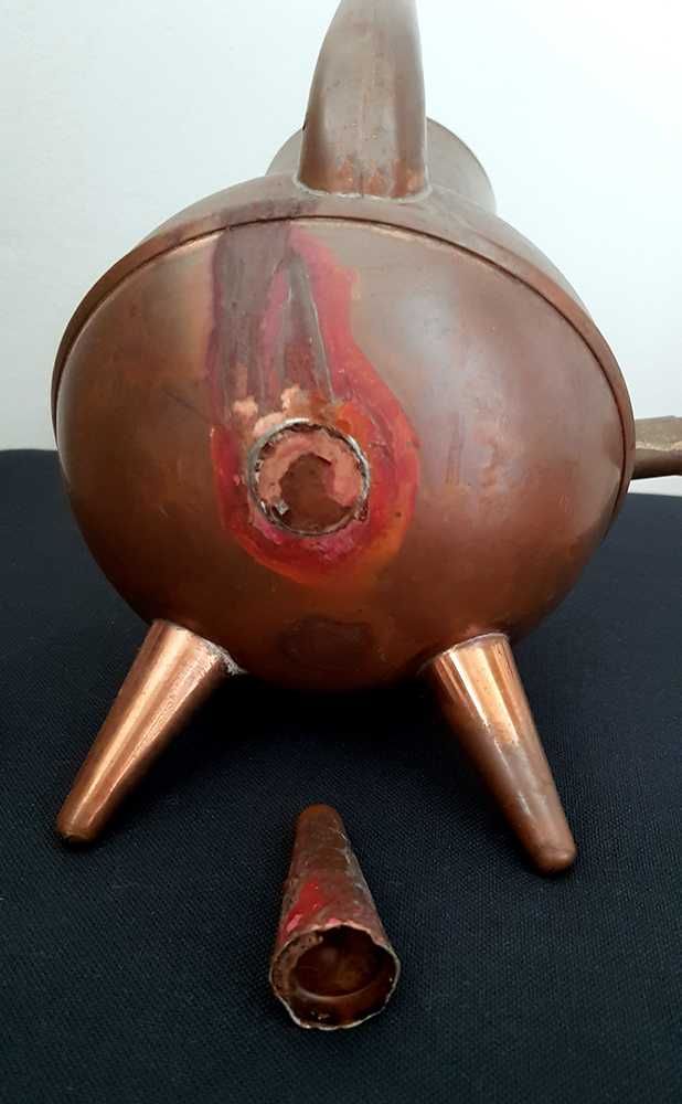 Bule em cobre 1ª metade do século XX vintage