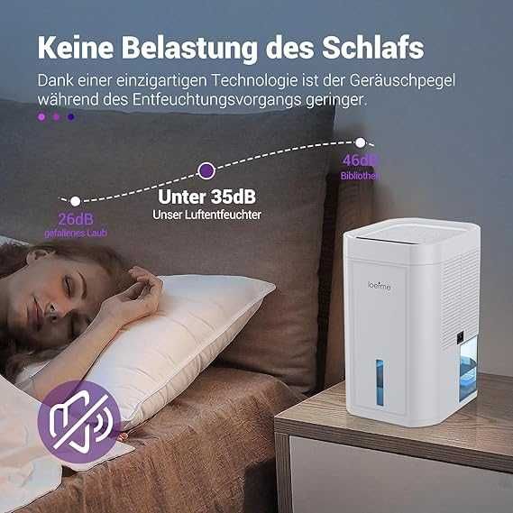 LOEFME Mini osuszacz powietrza 1000 ml